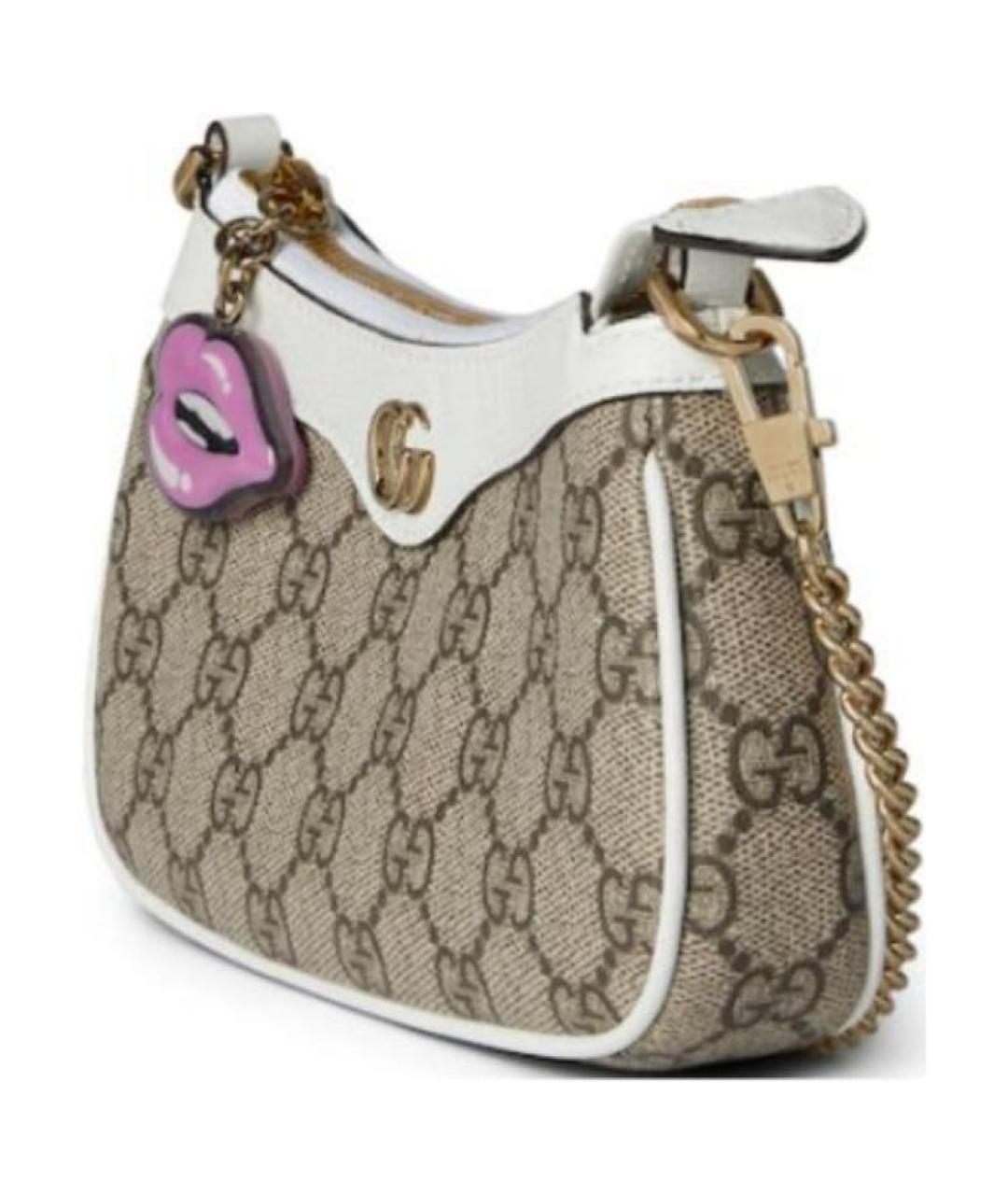 GUCCI Белая хлопковая сумка через плечо, фото 2