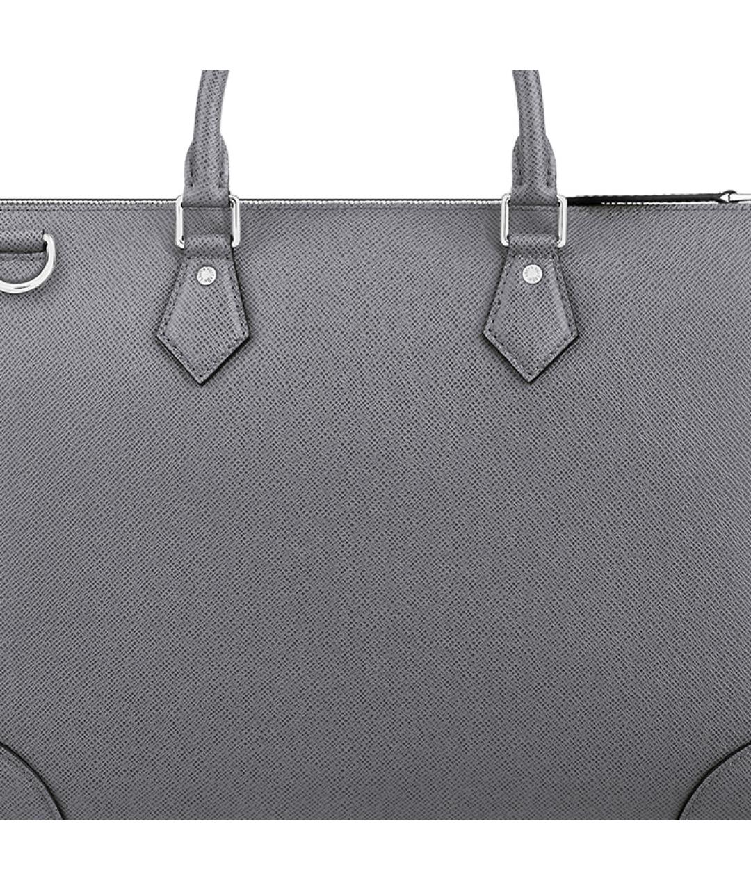 LOUIS VUITTON Серый портфель, фото 5
