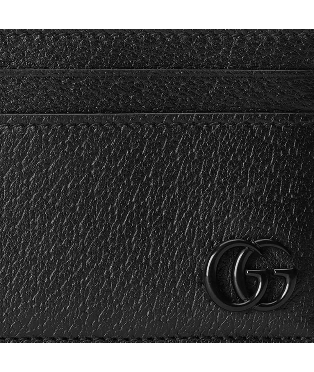 GUCCI Черный кожаный кардхолдер, фото 5