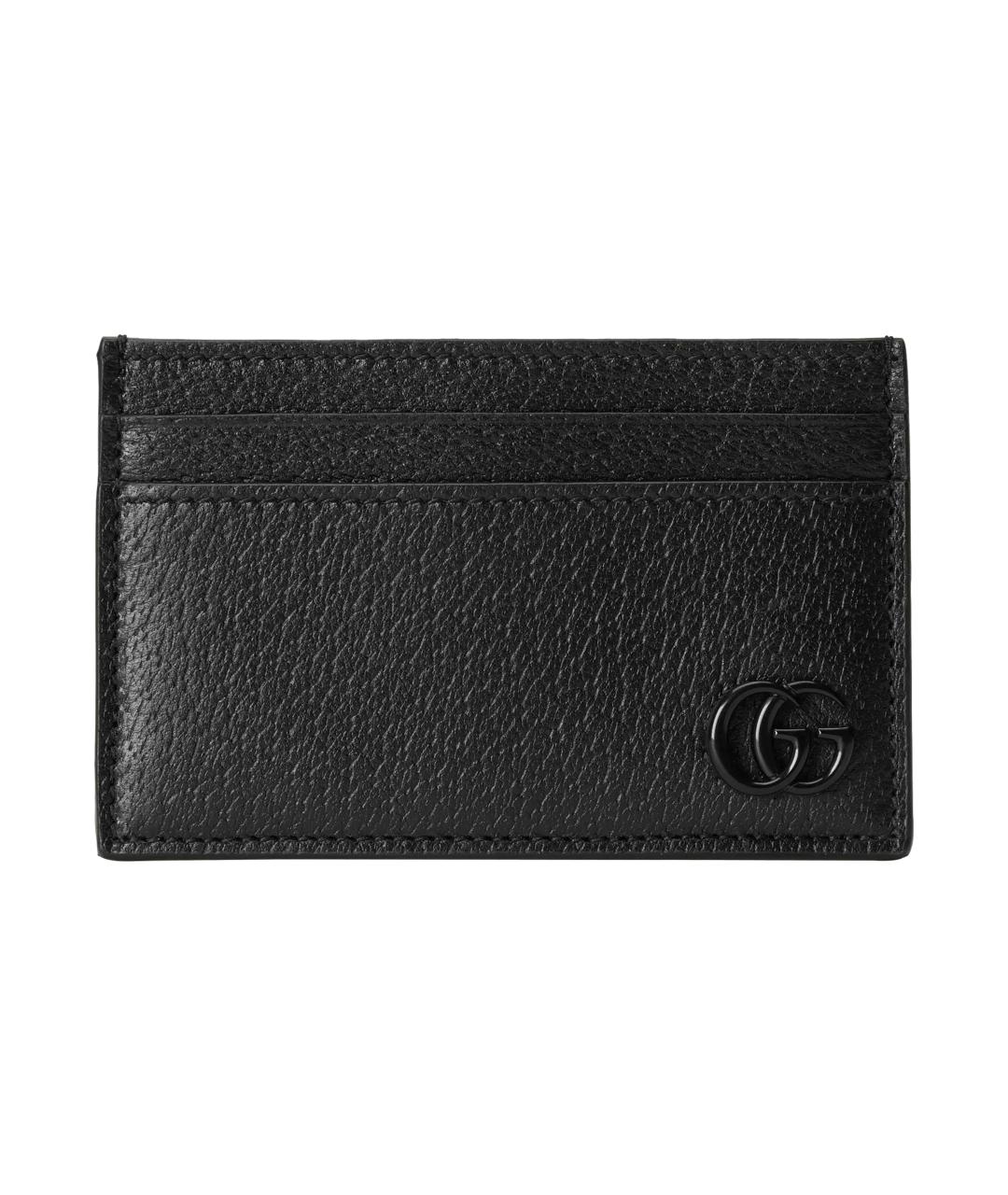 GUCCI Черный кожаный кардхолдер, фото 1