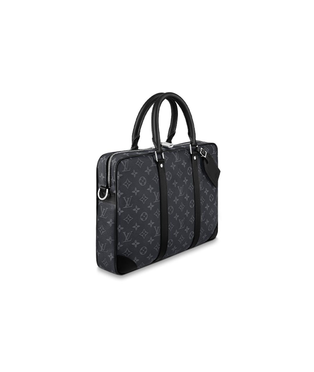 LOUIS VUITTON Черный портфель, фото 2