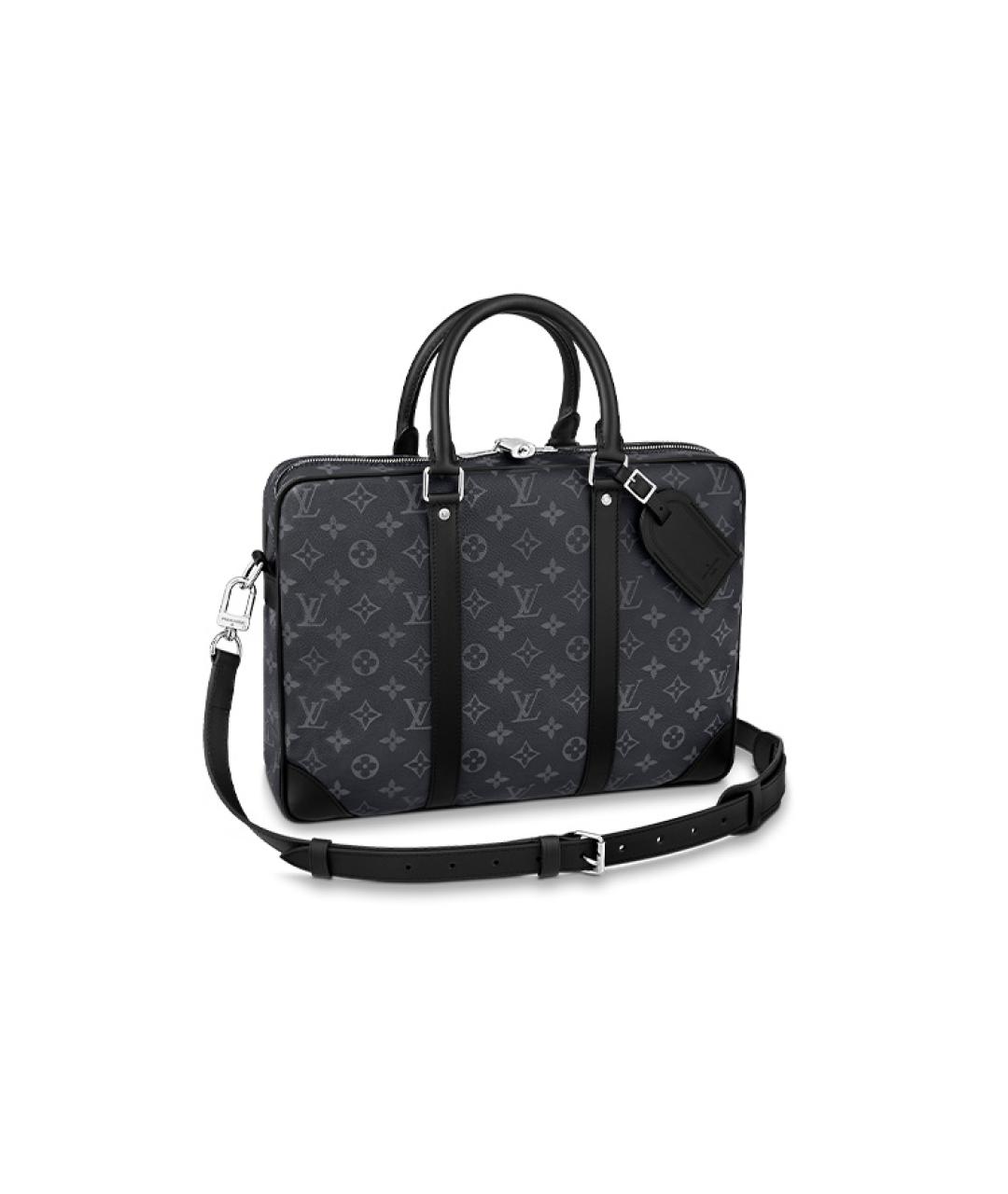 LOUIS VUITTON Черный портфель, фото 1