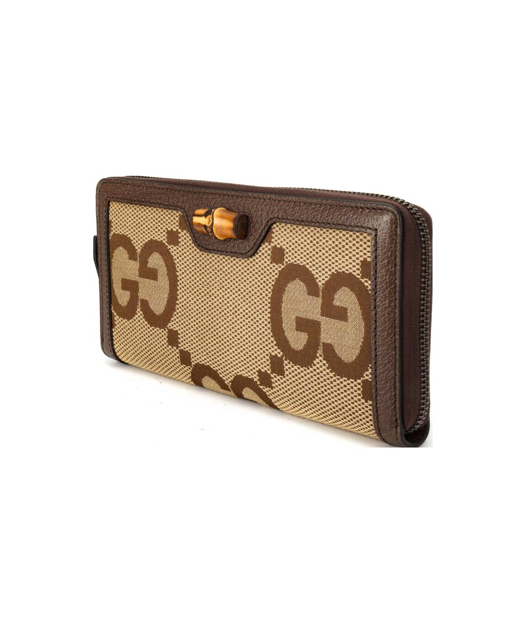 GUCCI Коричневый кожаный кошелек, фото 3