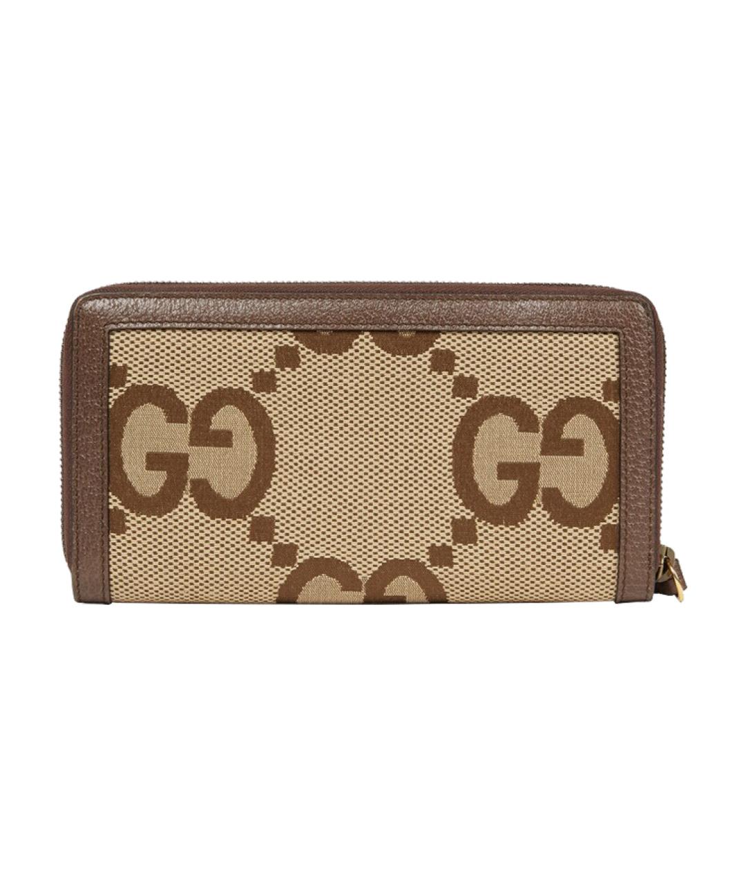 GUCCI Коричневый кожаный кошелек, фото 4