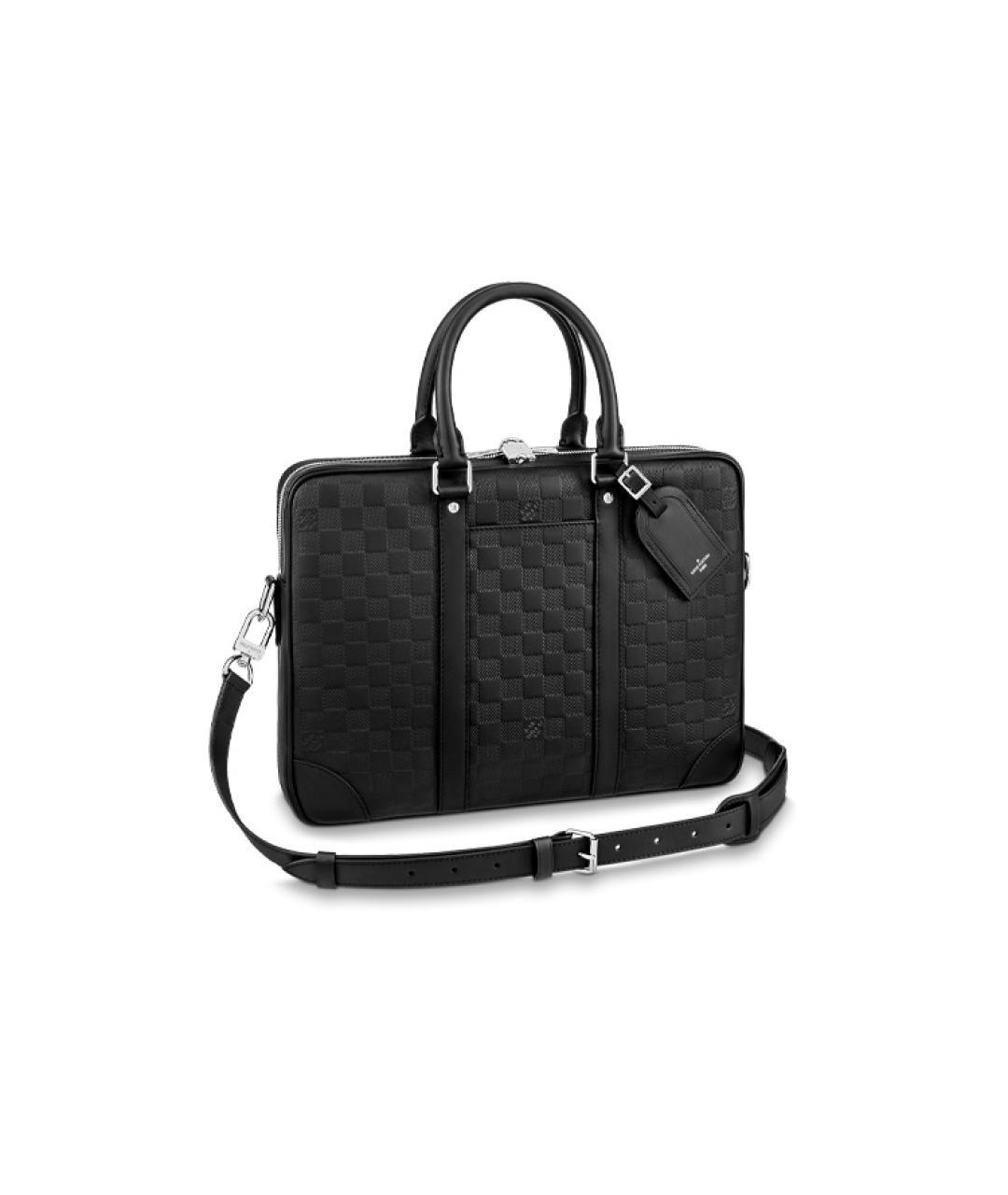 LOUIS VUITTON Черный портфель, фото 1
