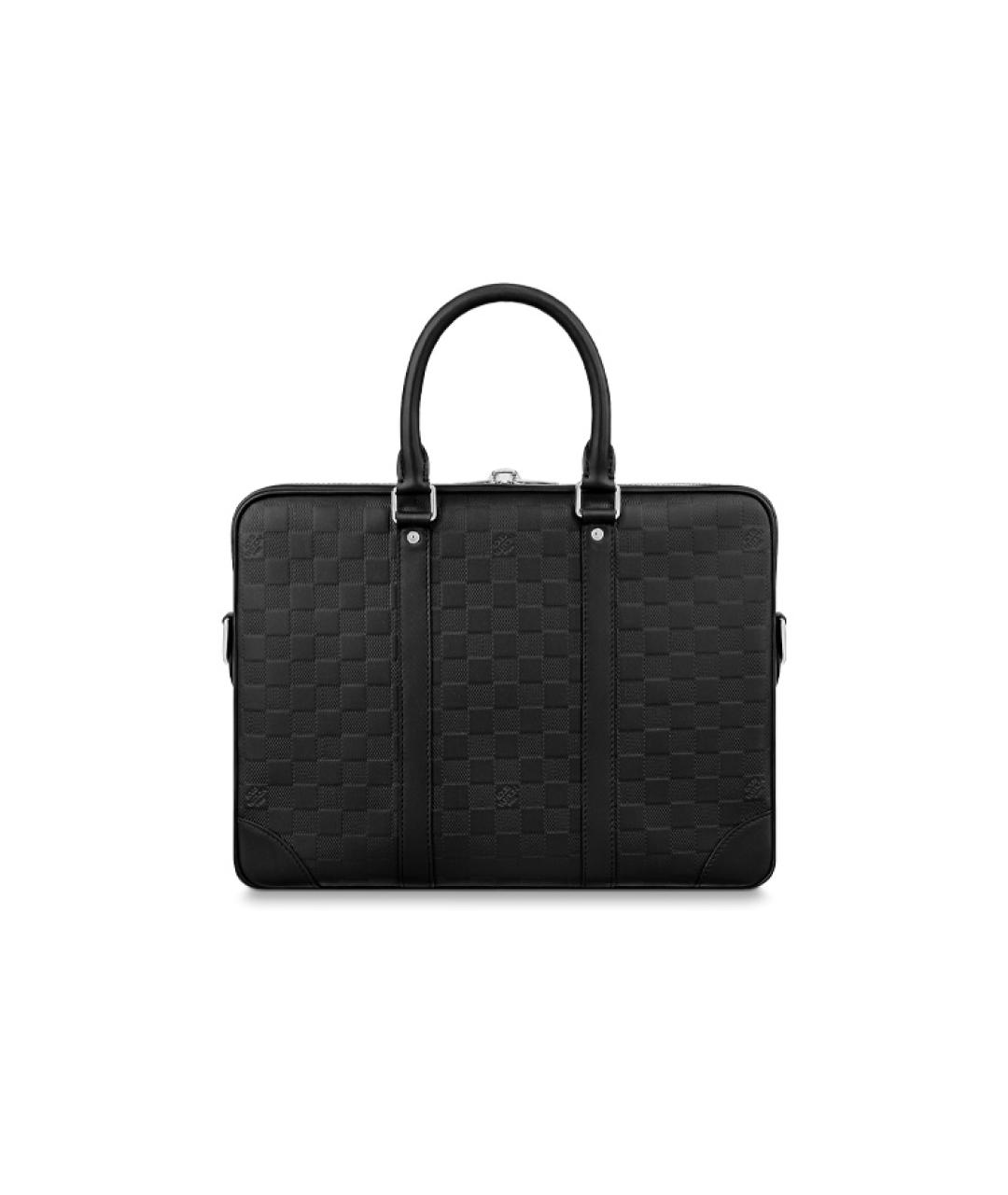LOUIS VUITTON Черный портфель, фото 3