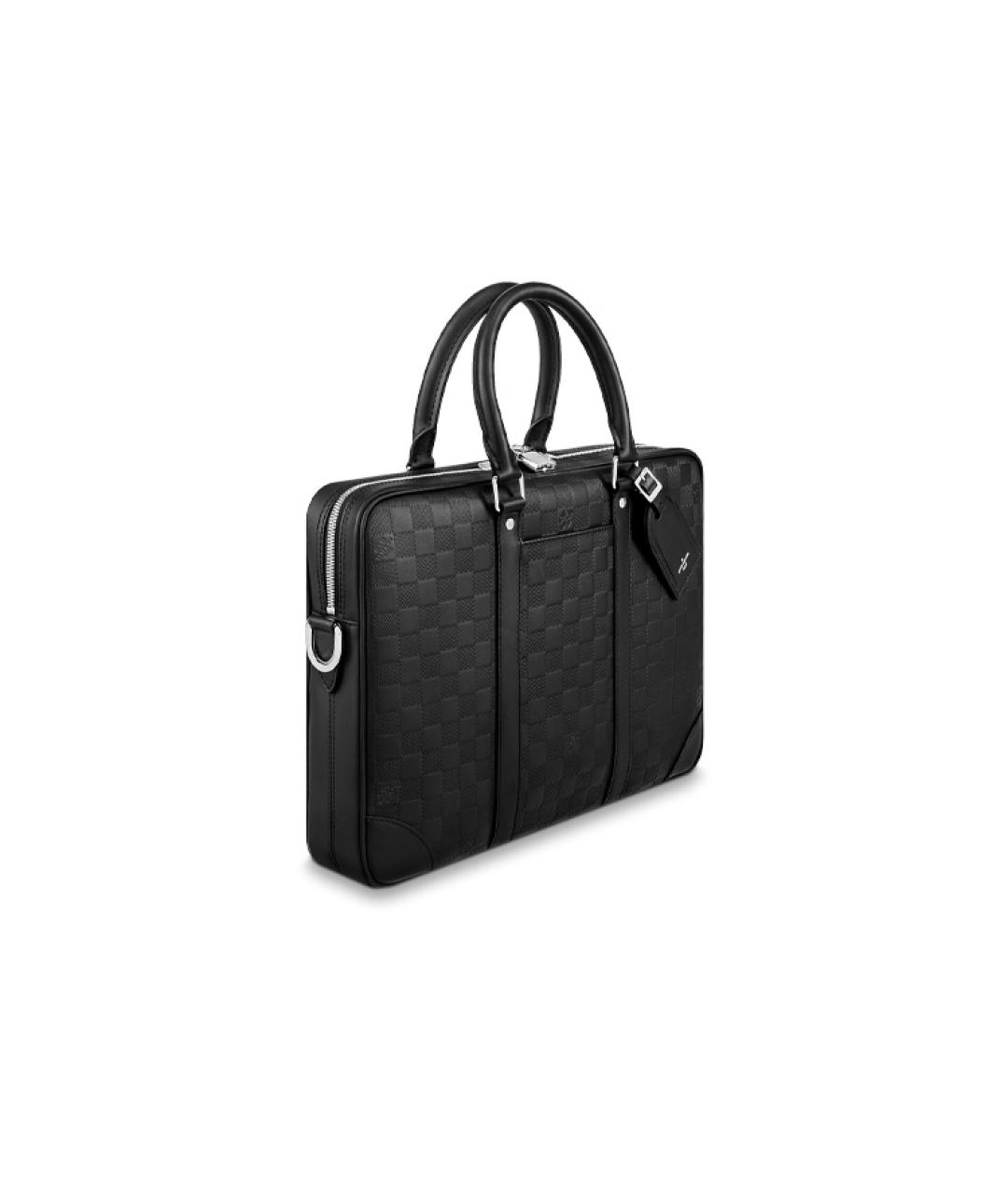 LOUIS VUITTON Черный портфель, фото 2