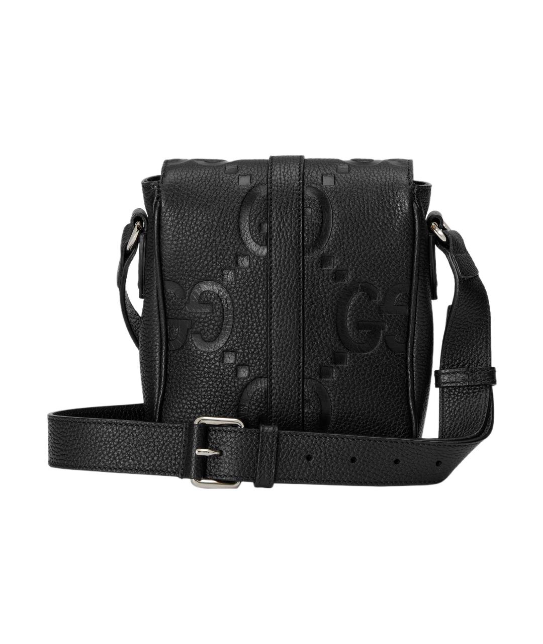 GUCCI Черная кожаная сумка на плечо, фото 4