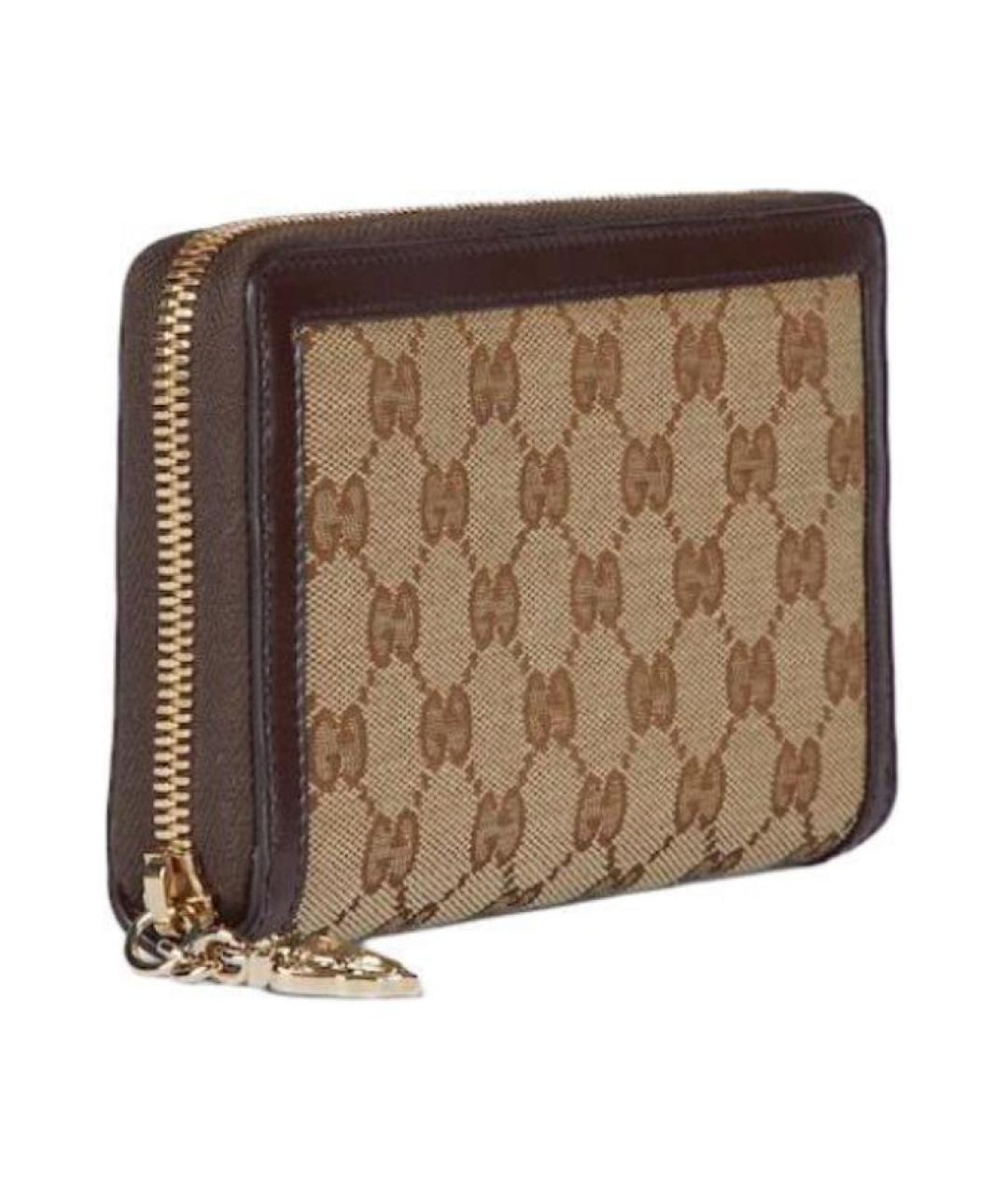 GUCCI Коричневый кожаный кошелек, фото 2