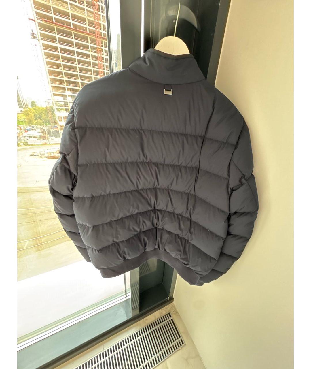 CORNELIANI Темно-синяя полиэстеровая куртка, фото 2