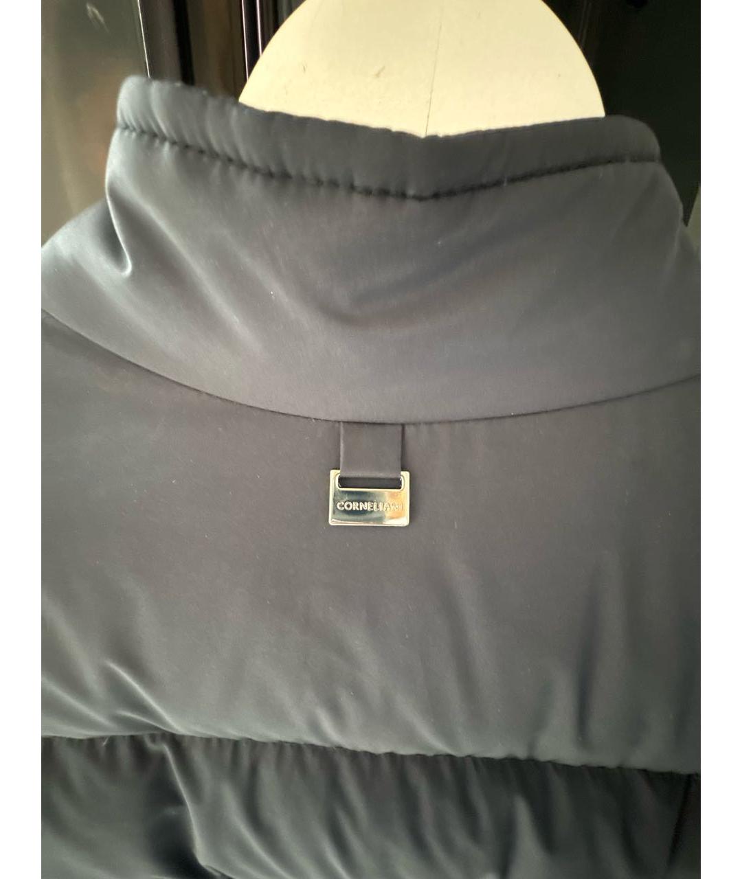 CORNELIANI Темно-синяя полиэстеровая куртка, фото 3