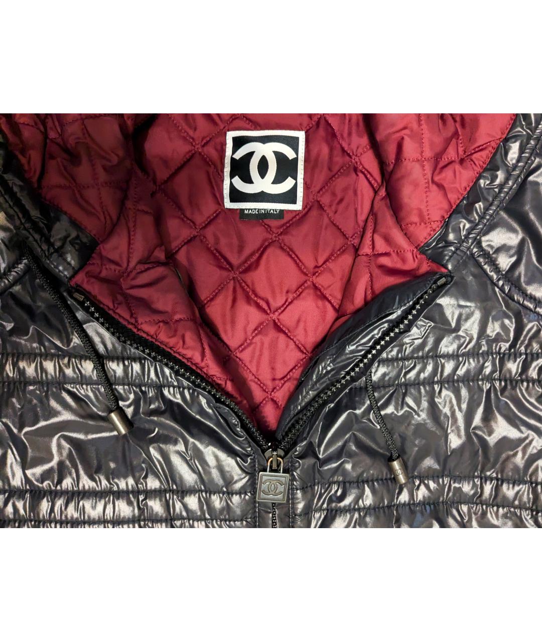 CHANEL Черная полиамидовая куртка, фото 3