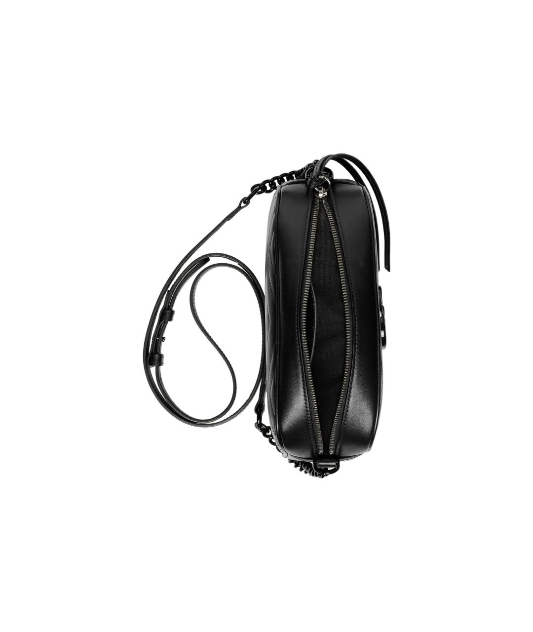 GUCCI Черная кожаная сумка через плечо, фото 7