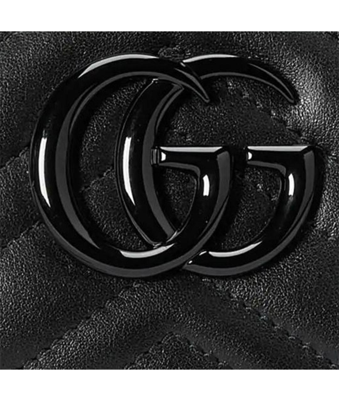 GUCCI Черная кожаная сумка через плечо, фото 9