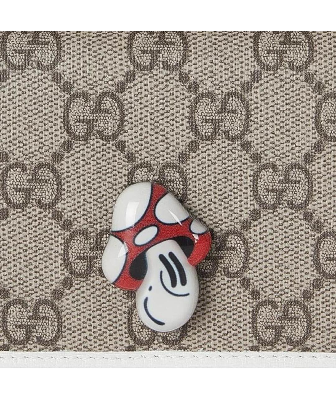 GUCCI Белый кожаный кошелек, фото 7