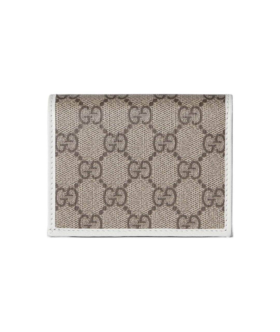 GUCCI Белый кожаный кошелек, фото 3