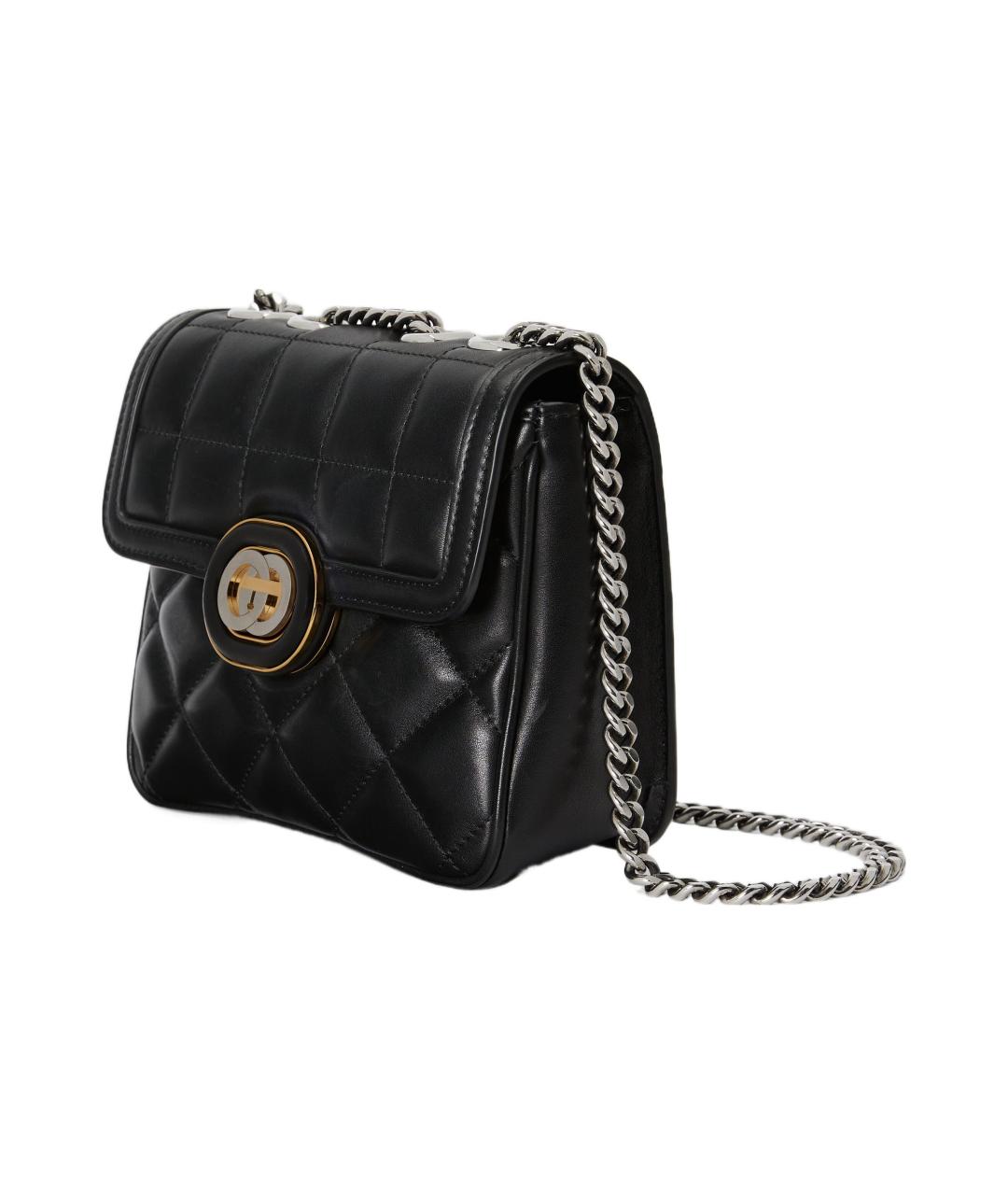 GUCCI Черная кожаная сумка через плечо, фото 2