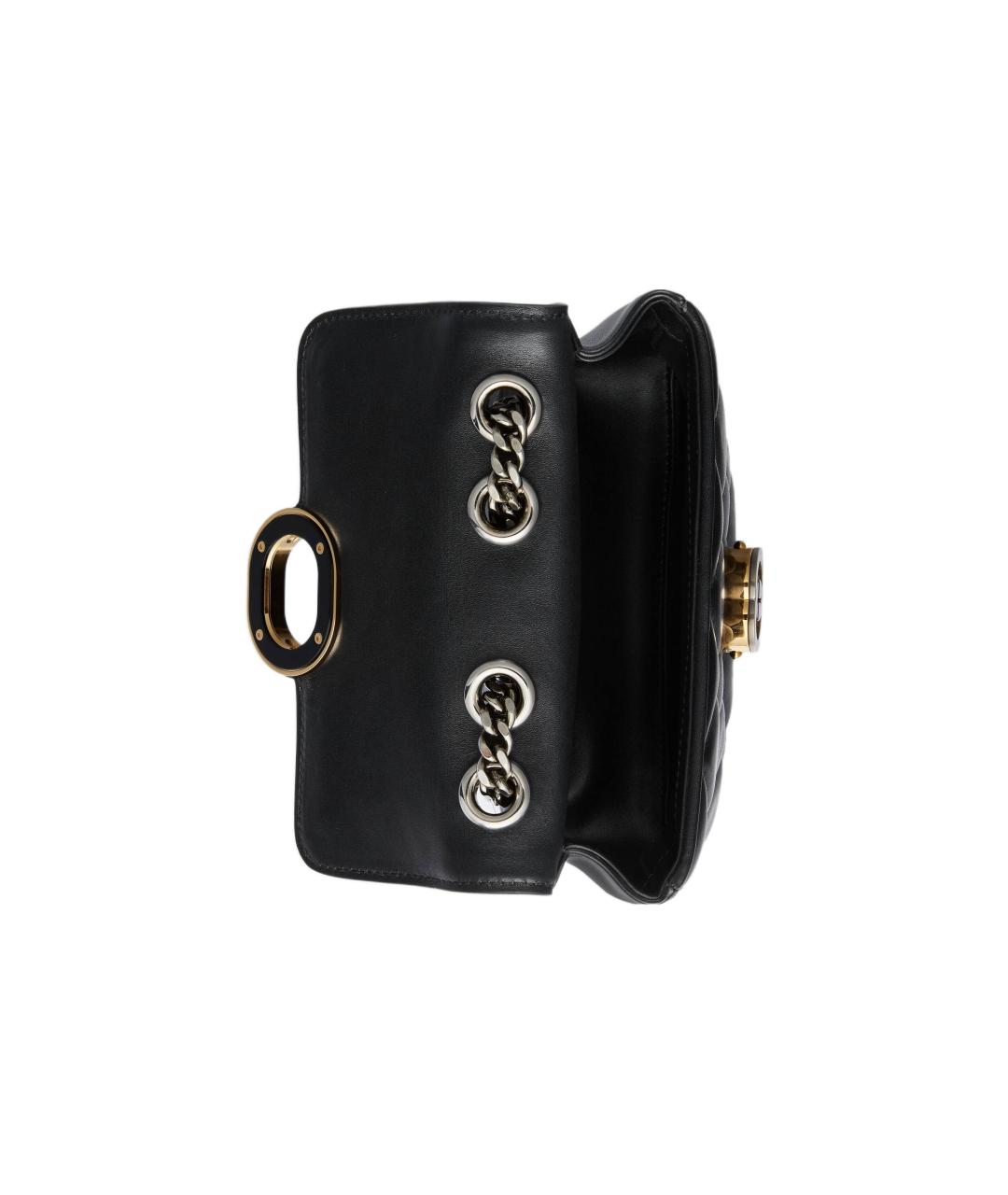 GUCCI Черная кожаная сумка через плечо, фото 6