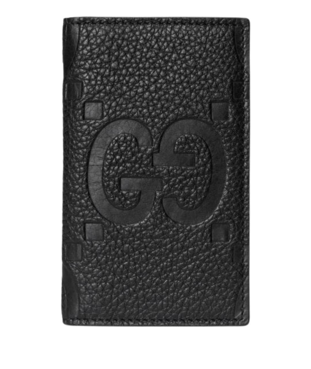 GUCCI Черный кожаный кардхолдер, фото 1