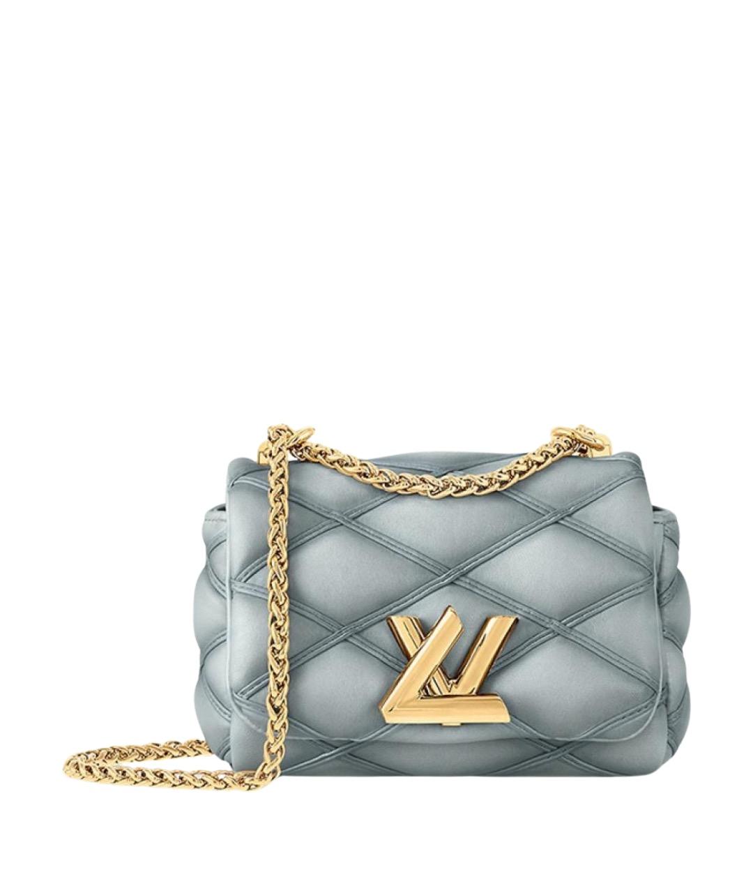 LOUIS VUITTON Серая кожаная сумка через плечо, фото 1