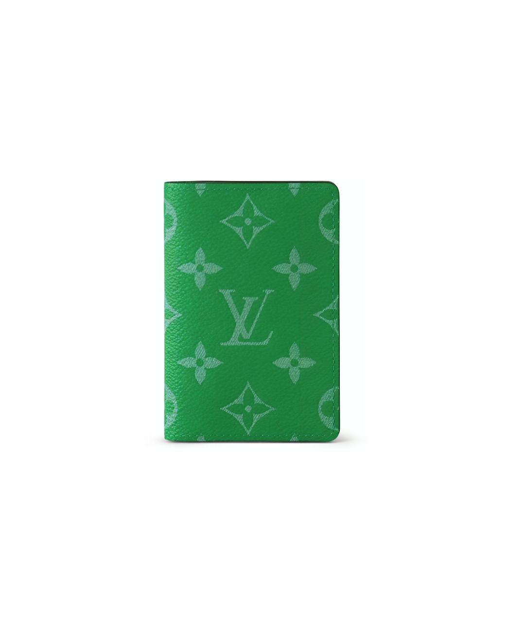 LOUIS VUITTON Зеленый кошелек, фото 1