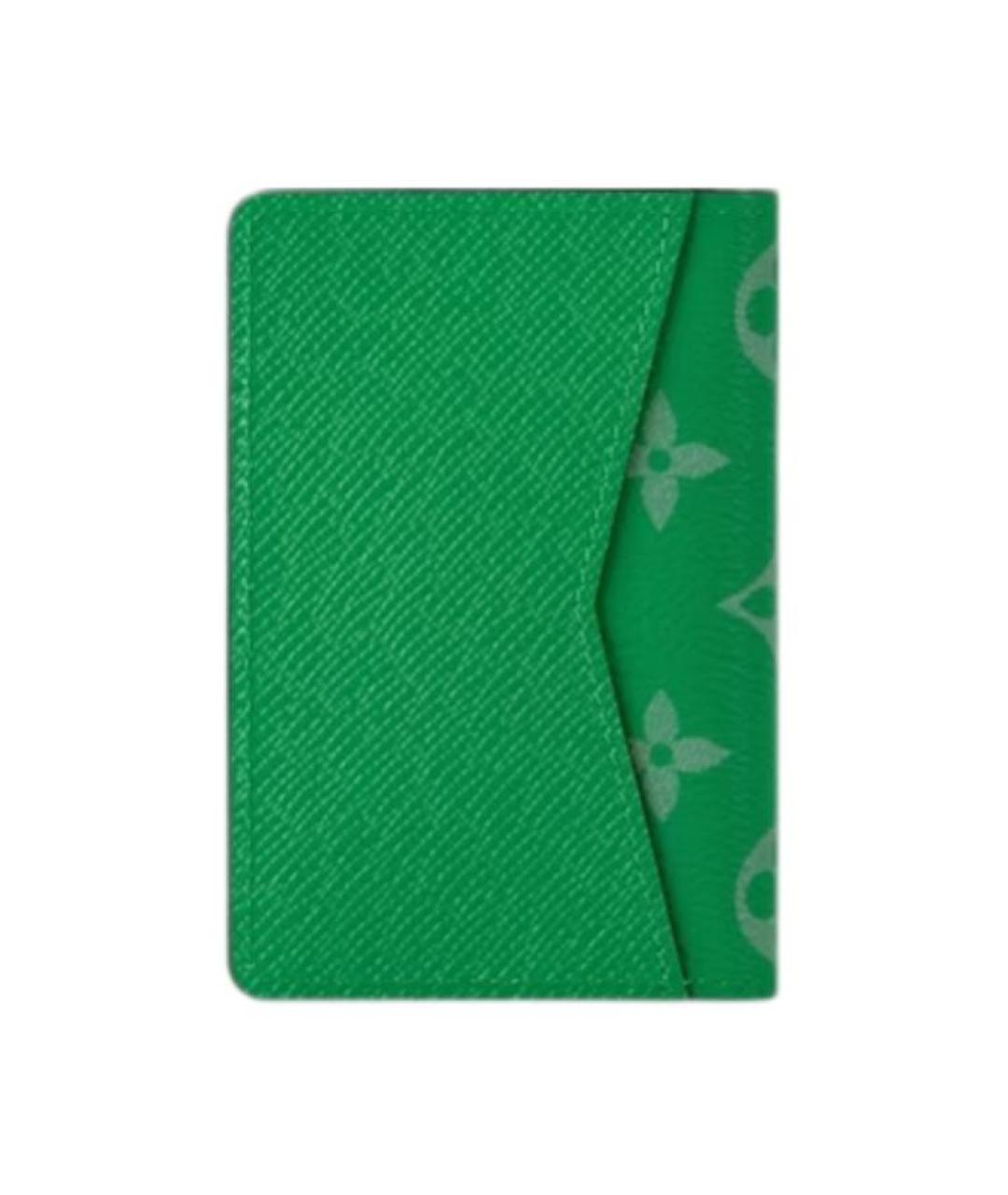 LOUIS VUITTON Зеленый кошелек, фото 3