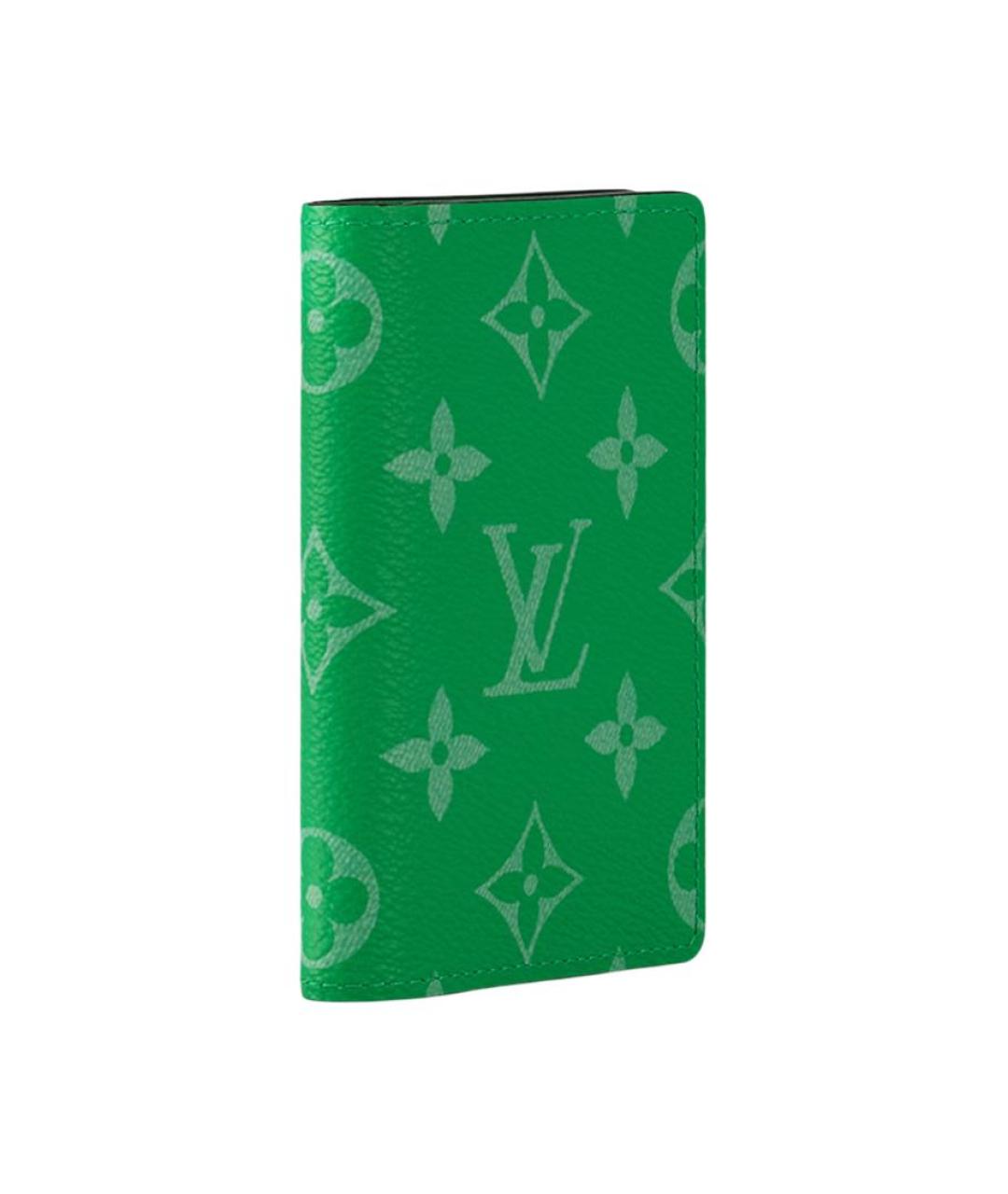 LOUIS VUITTON Зеленый кошелек, фото 2