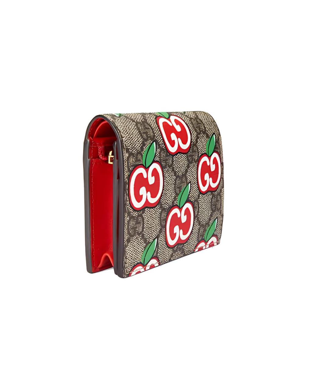 GUCCI Красный кожаный кошелек, фото 2