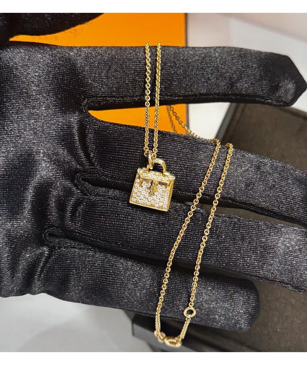 HERMES Золотая подвеска из розового золота, фото 5