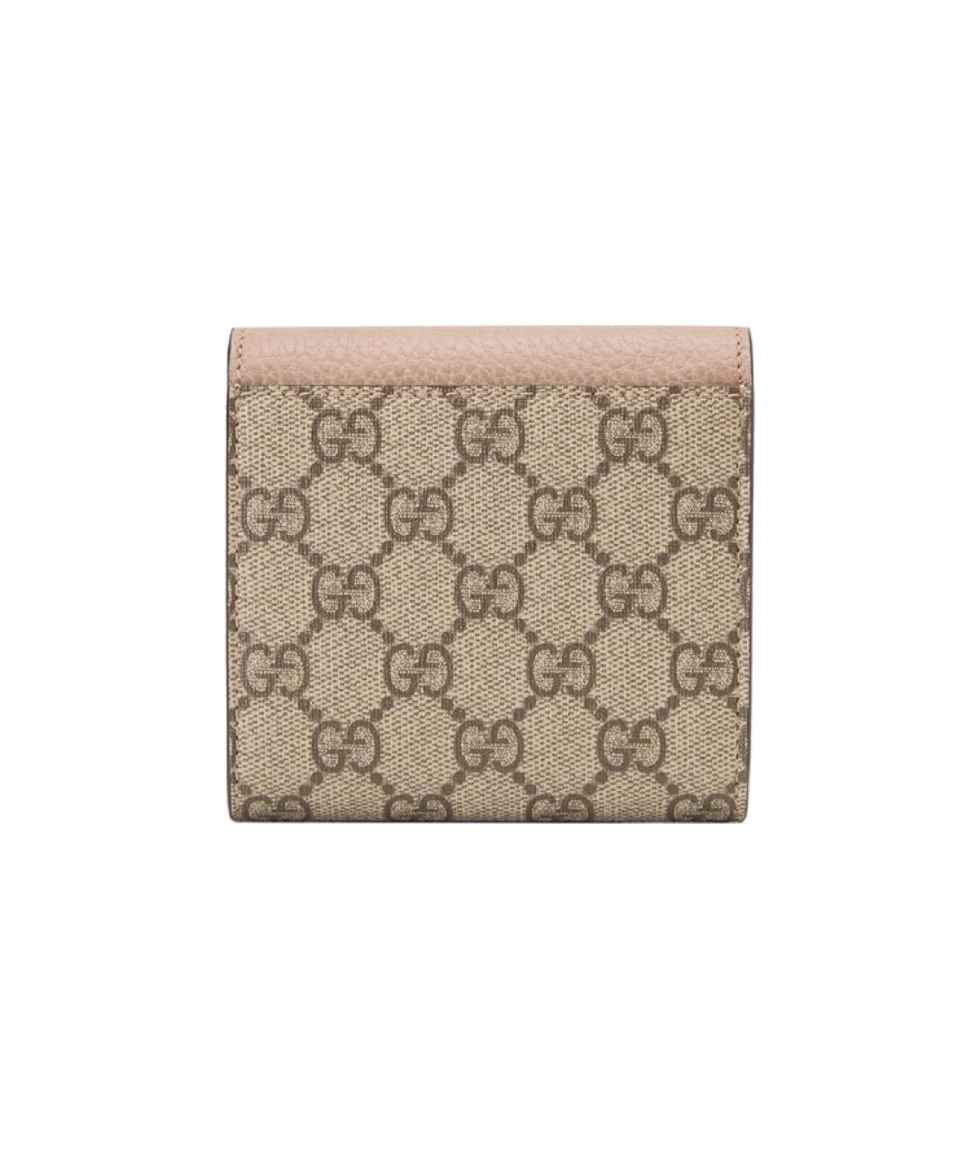 GUCCI Бежевый кожаный кошелек, фото 3