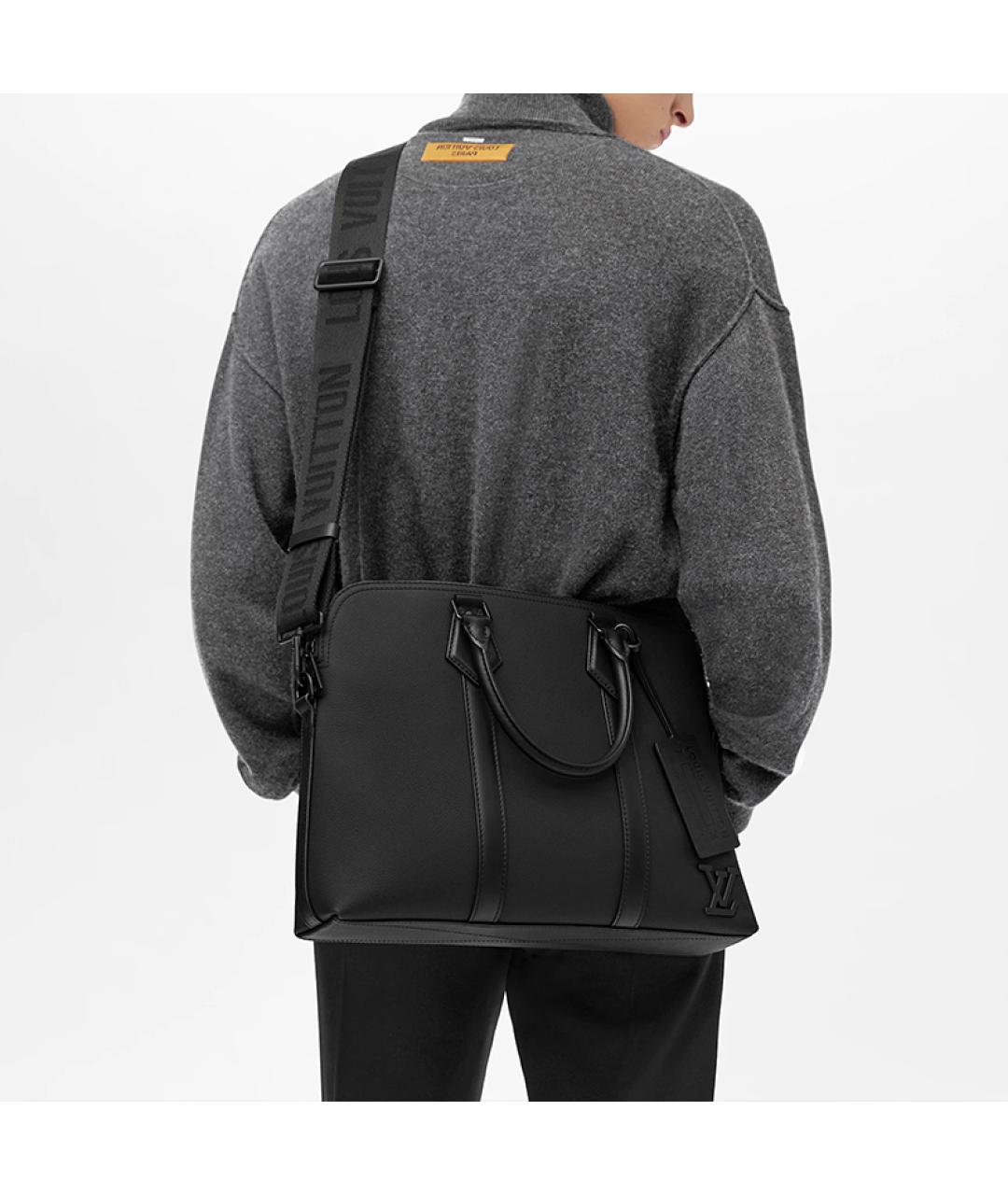 LOUIS VUITTON Черный портфель, фото 6