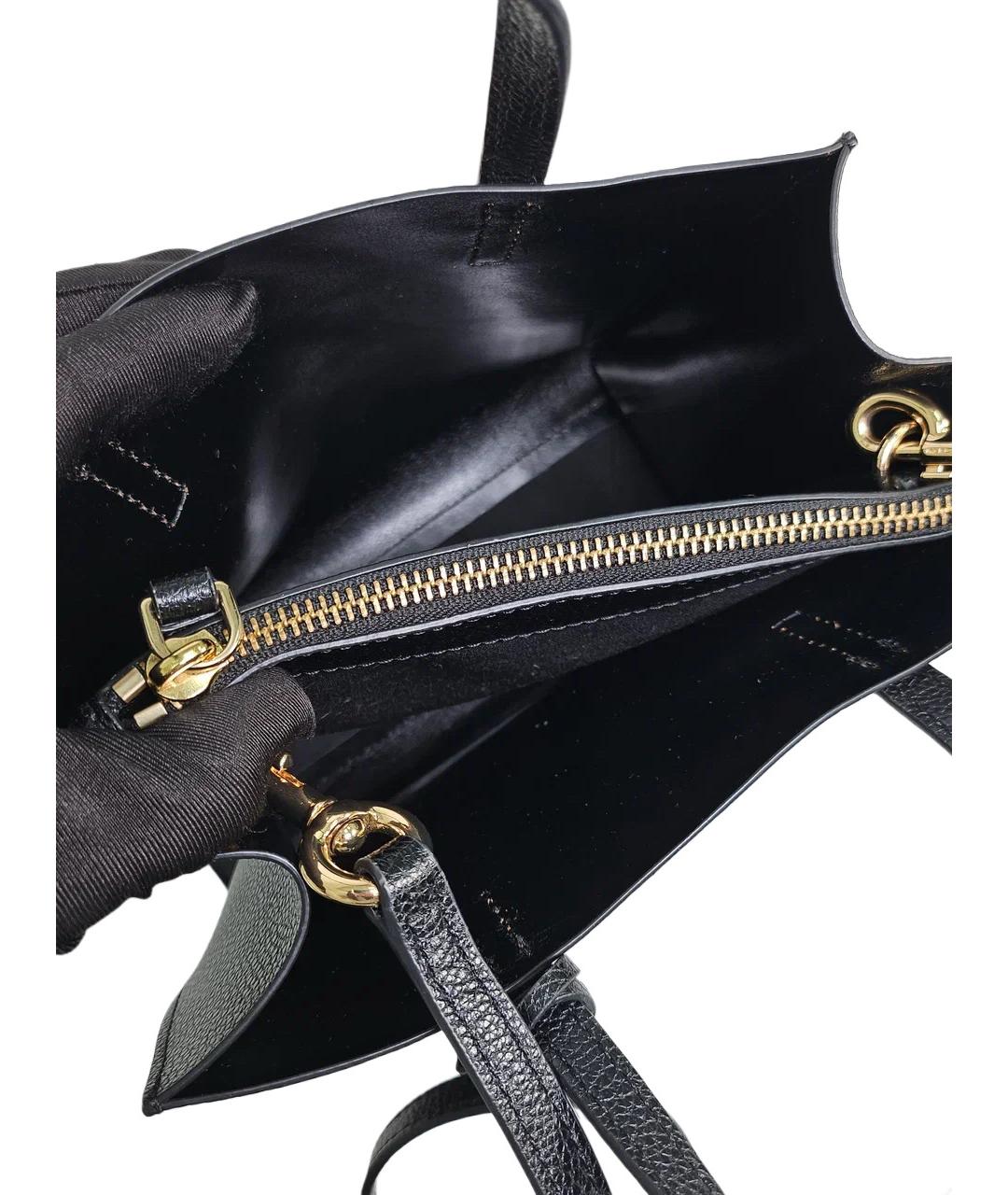 MARC JACOBS Черная кожаная сумка через плечо, фото 7