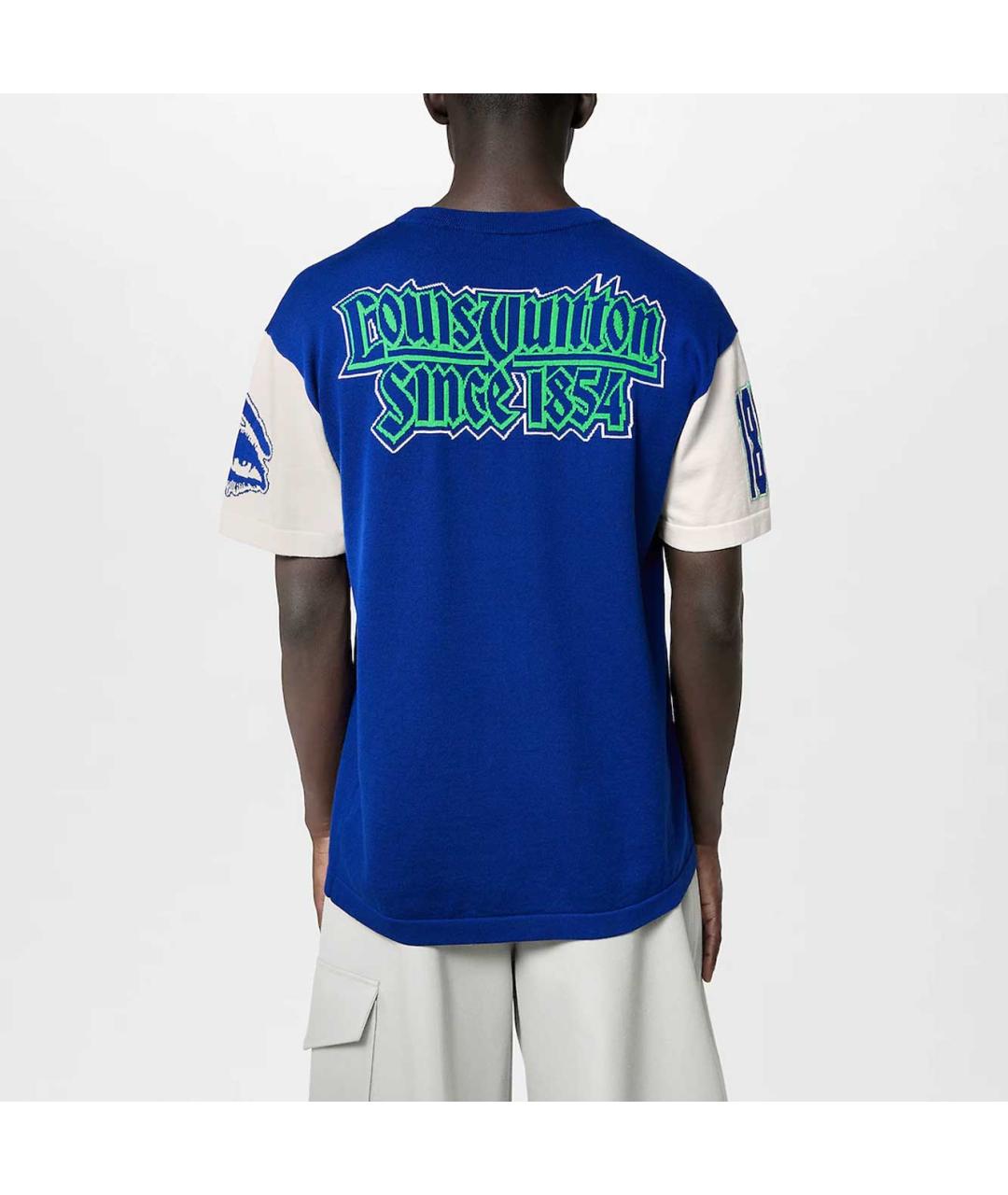 LOUIS VUITTON Синяя футболка, фото 5
