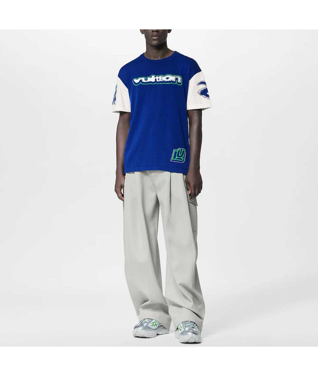 LOUIS VUITTON Синяя футболка, фото 3