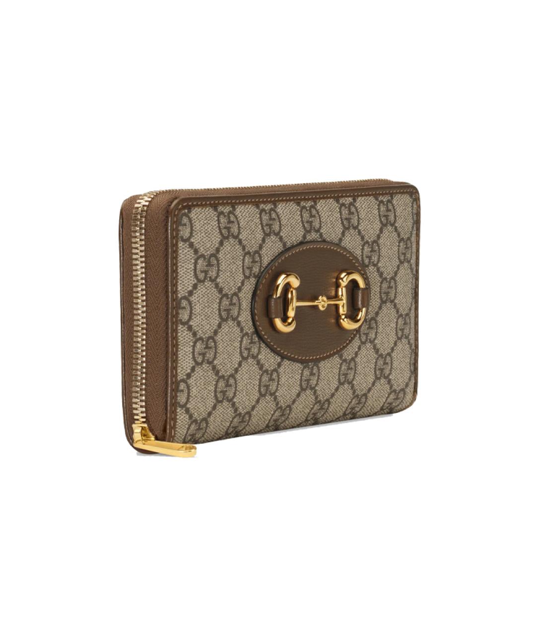 GUCCI Коричневый кожаный кошелек, фото 2