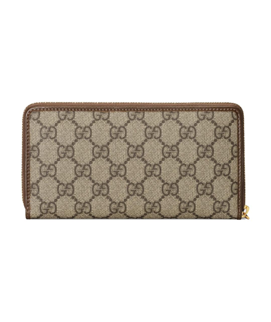 GUCCI Коричневый кожаный кошелек, фото 3