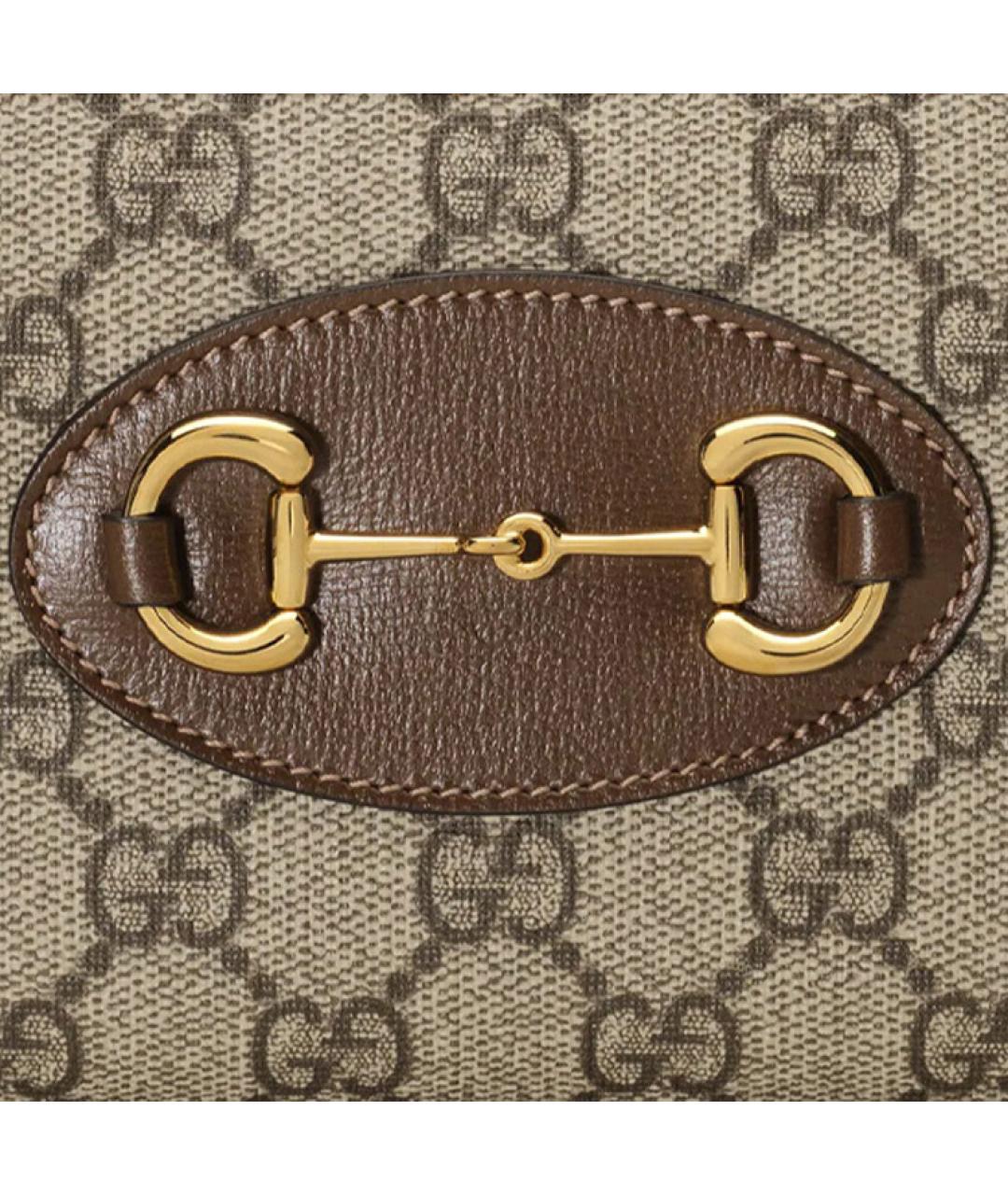 GUCCI Коричневый кожаный кошелек, фото 5