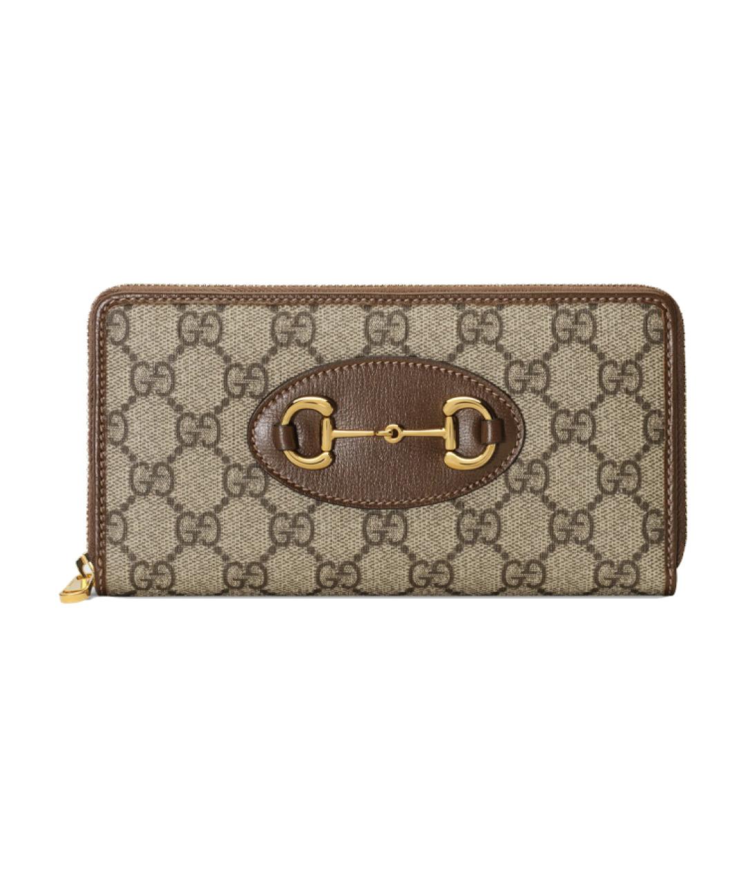 GUCCI Коричневый кожаный кошелек, фото 1