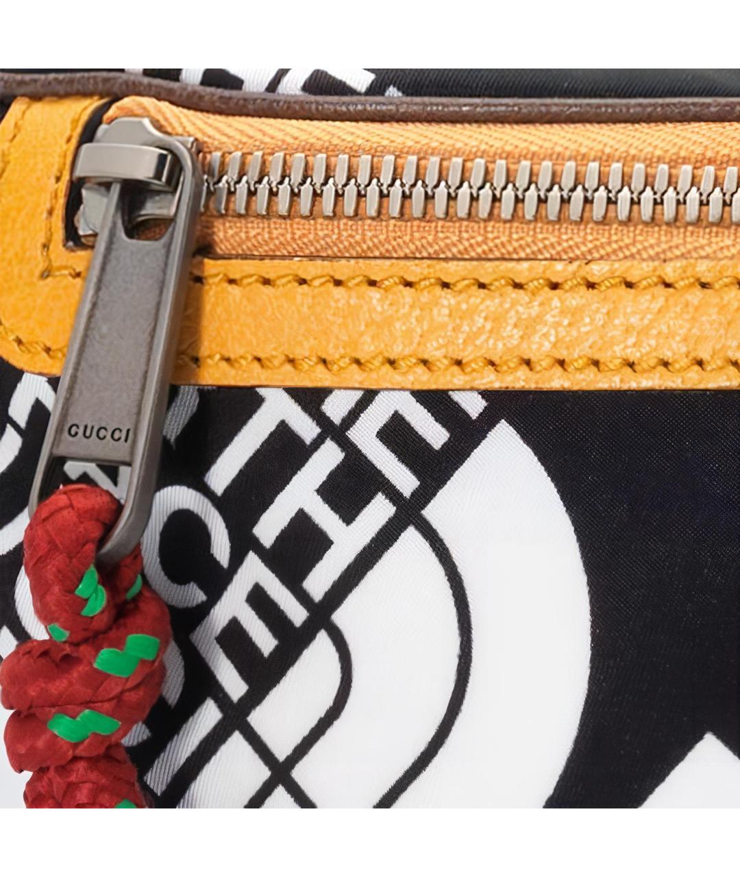 GUCCI Черная тканевая поясная сумка, фото 8