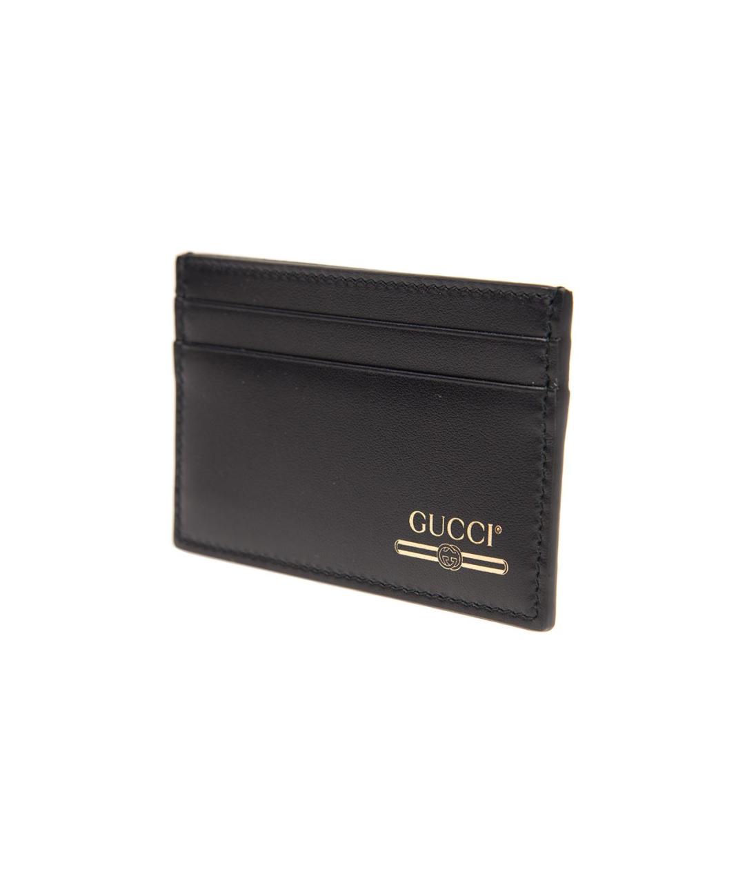 GUCCI Черный кожаный кардхолдер, фото 2