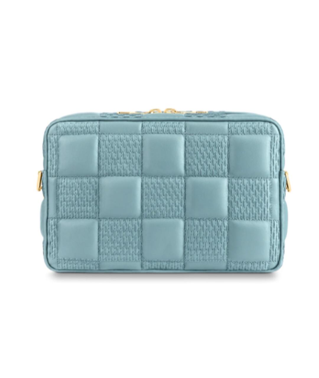 LOUIS VUITTON Синяя кожаная сумка через плечо, фото 3