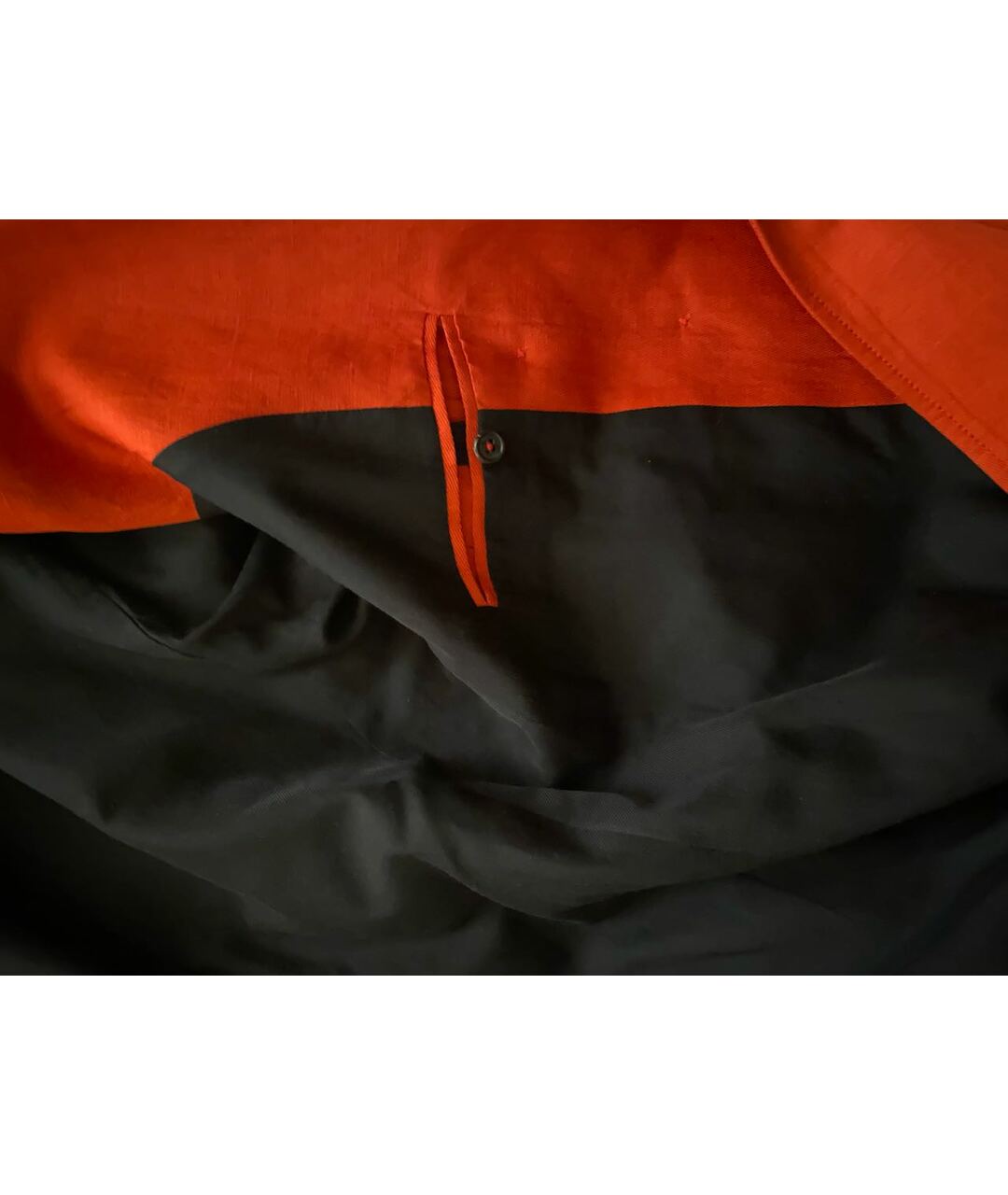 ANN DEMEULEMEESTER Оранжевое льняное пальто, фото 8