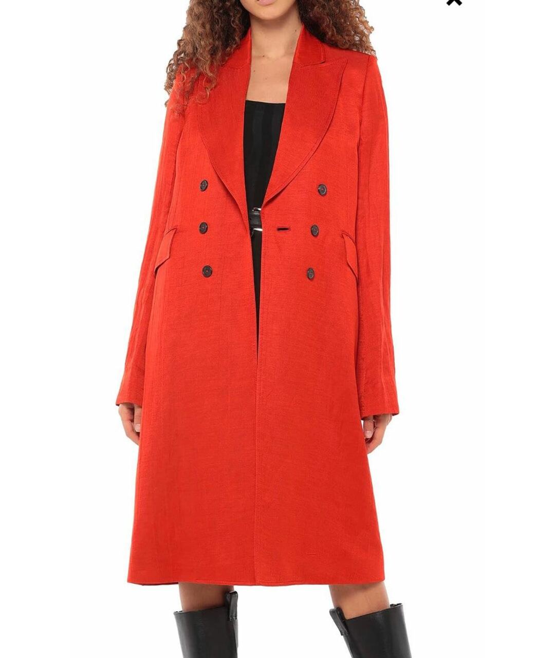ANN DEMEULEMEESTER Оранжевое льняное пальто, фото 6