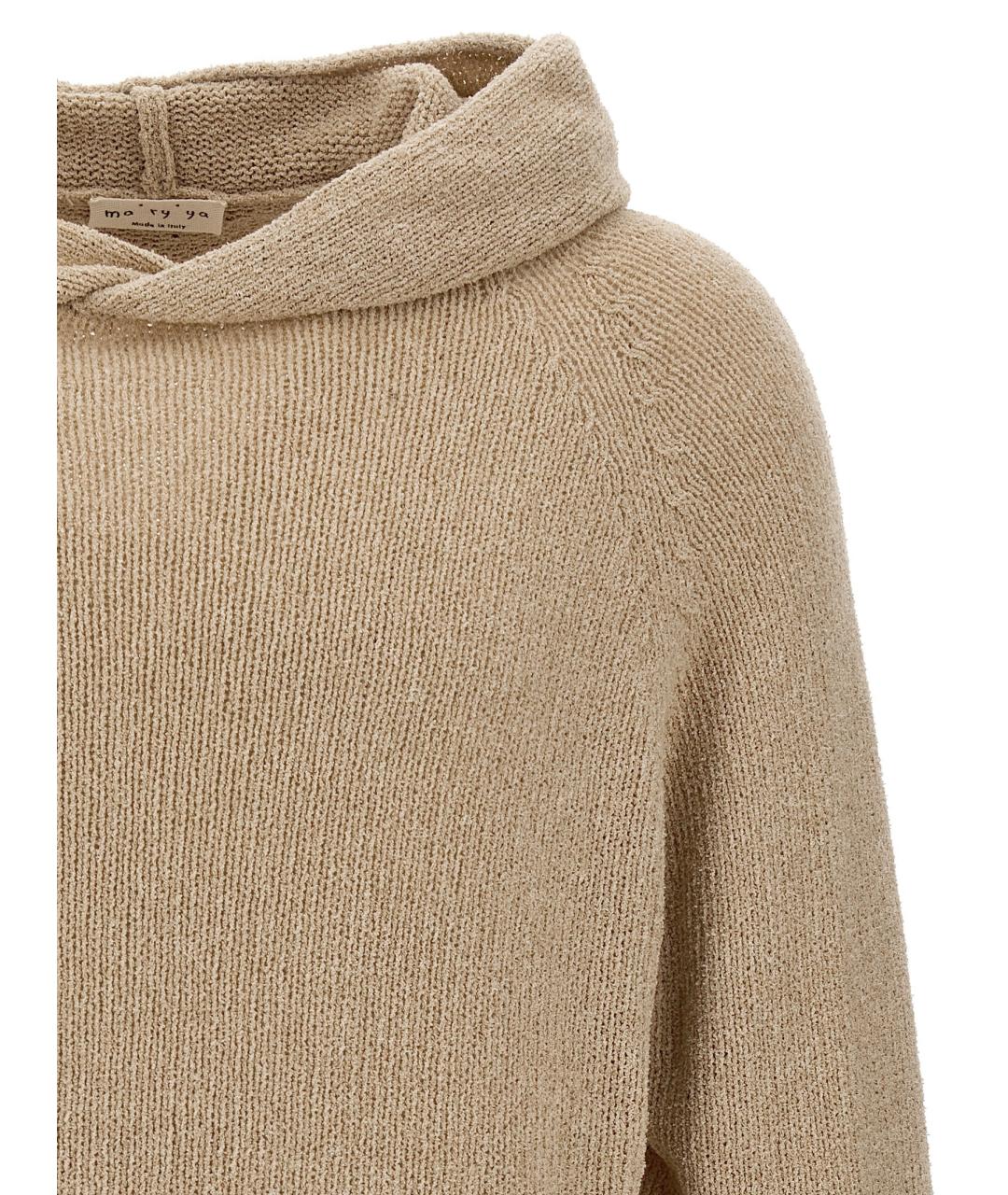 MA'RY'YA Бежевый шерстяной джемпер / свитер, фото 3