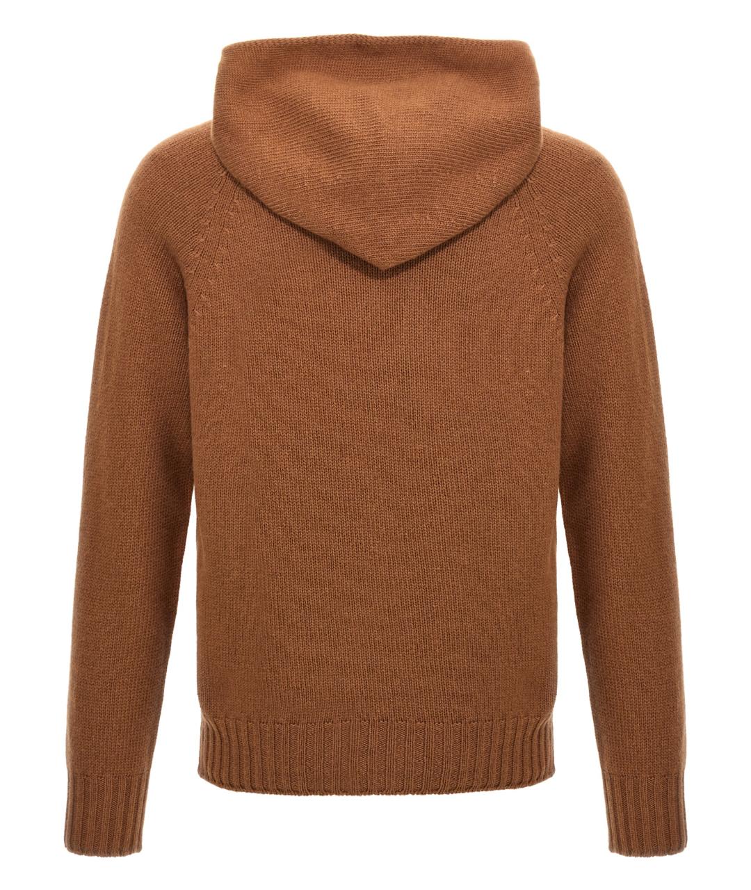 MA'RY'YA Коричневый шерстяной джемпер / свитер, фото 2