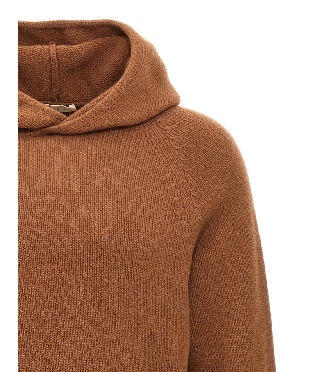 MA'RY'YA Коричневый шерстяной джемпер / свитер, фото 3