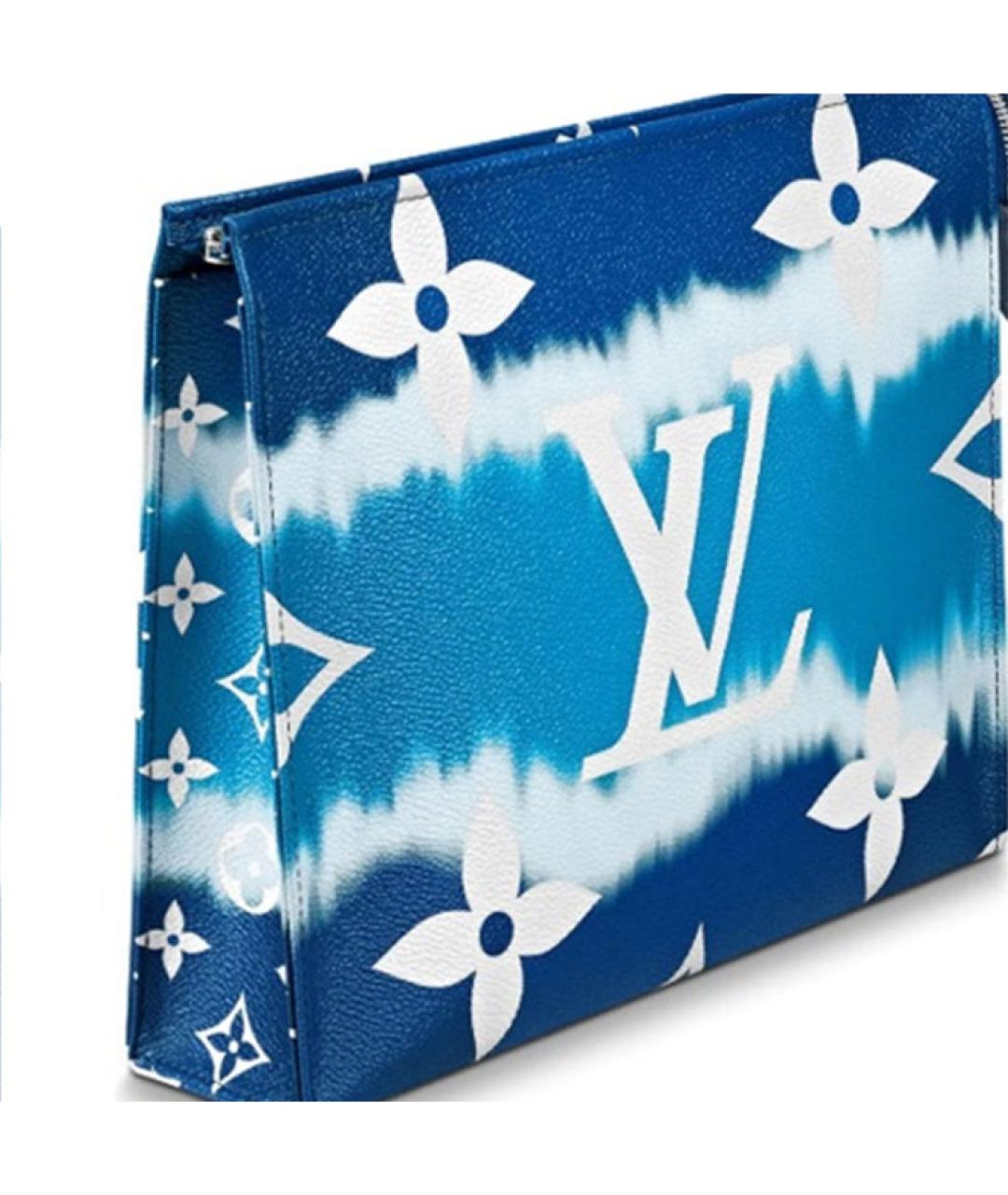 LOUIS VUITTON Синяя косметичка, фото 5