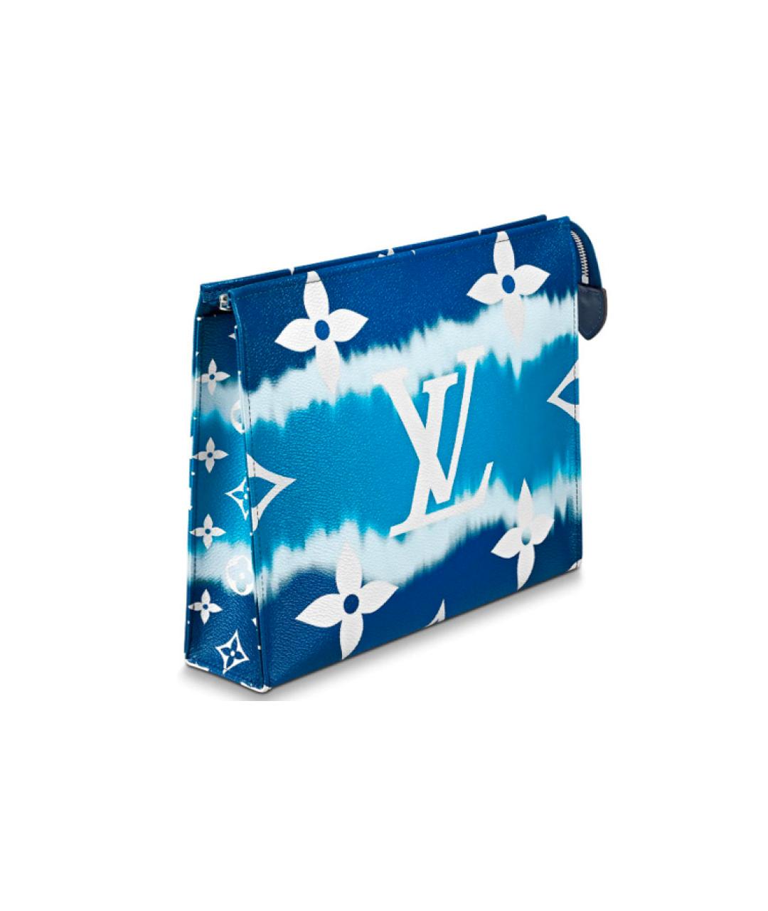 LOUIS VUITTON Синяя косметичка, фото 3