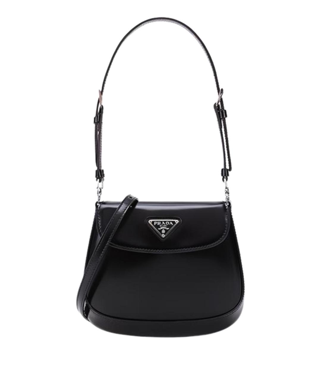 PRADA Черная кожаная сумка через плечо, фото 1