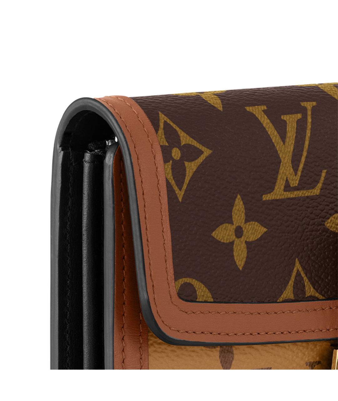 LOUIS VUITTON Коричневый кошелек, фото 5
